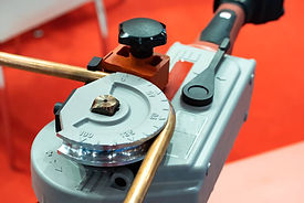 Mechanical pipe bender. 